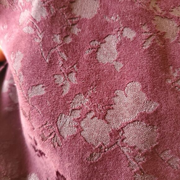 Y2K  CDC Women's Velvet  Mini Dress Size 6 Dark Purple Vintage 90s - Picture 6 of 6